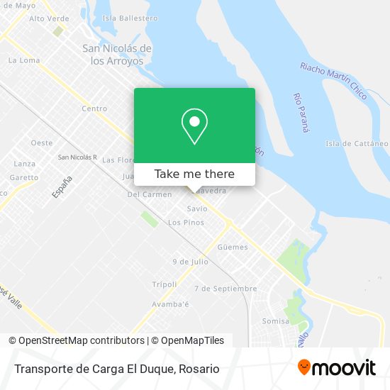 Mapa de Transporte de Carga El Duque