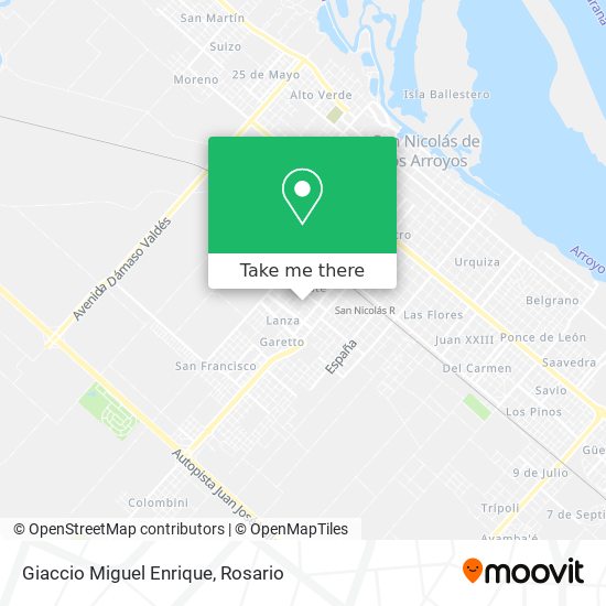 Giaccio Miguel Enrique map