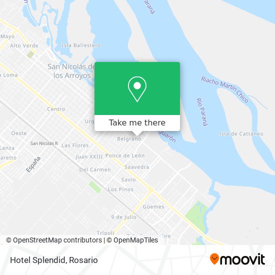 Mapa de Hotel Splendid