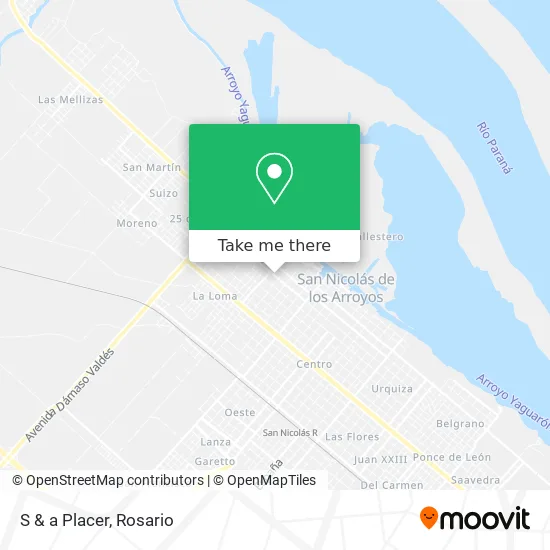 S & a Placer map