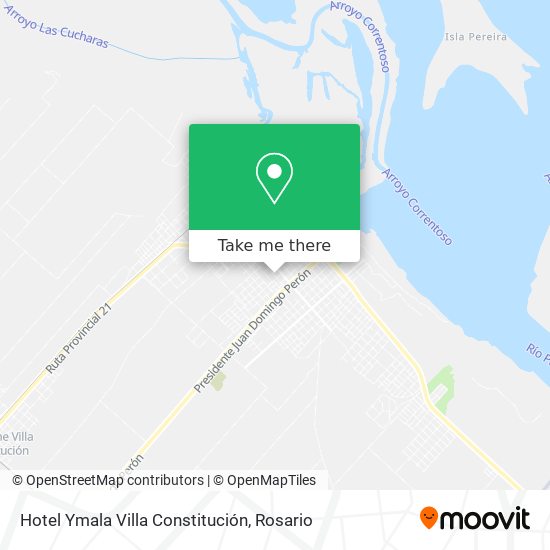 Hotel Ymala Villa Constitución map