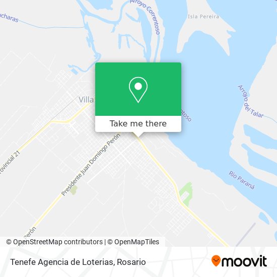 Tenefe Agencia de Loterias map