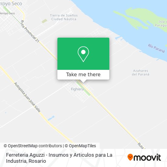 Mapa de Ferreteria Aguzzi - Insumos y Articulos para La Industria