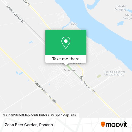 Zaba Beer Garden map