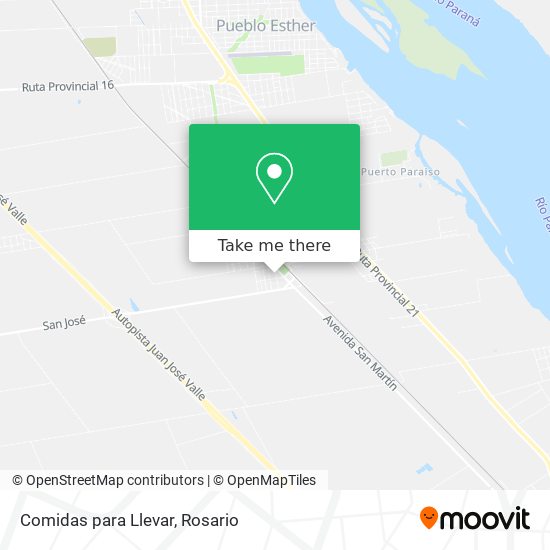 Mapa de Comidas para Llevar