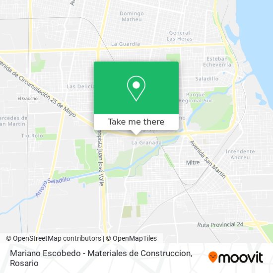 Mariano Escobedo - Materiales de Construccion map