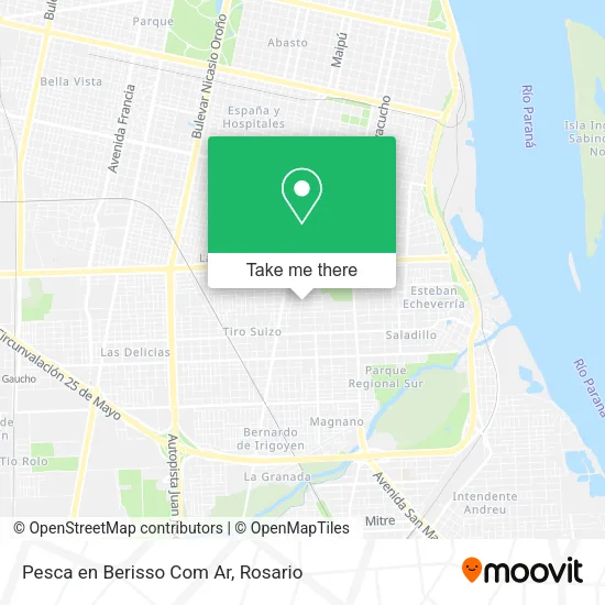 Mapa de Pesca en Berisso Com Ar