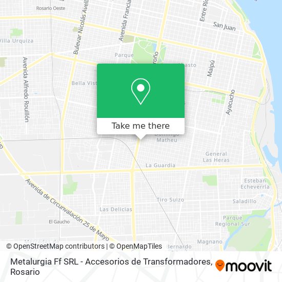 Mapa de Metalurgia Ff SRL - Accesorios de Transformadores