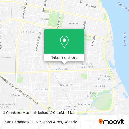 San Fernando Club Buenos Aires map