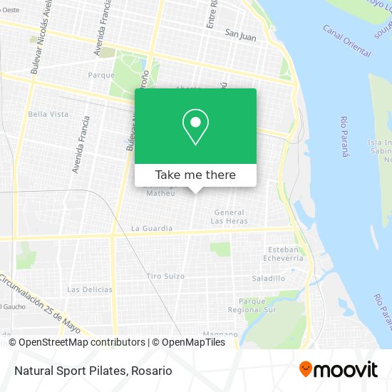 Mapa de Natural Sport Pilates