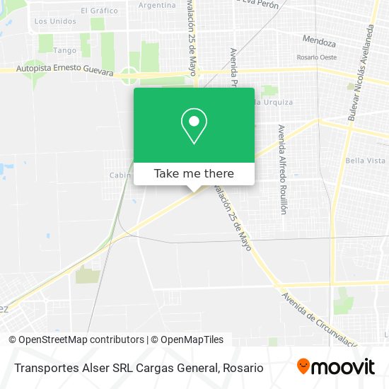 Transportes Alser SRL Cargas General map