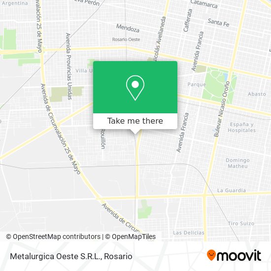 Mapa de Metalurgica Oeste S.R.L.