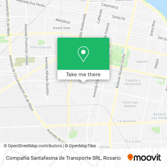 Compañia Santafesina de Transporte SRL map