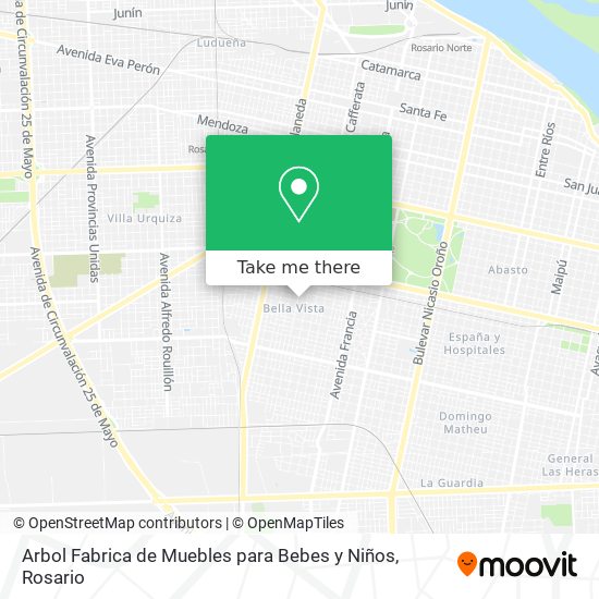 Arbol Fabrica de Muebles para Bebes y Niños map