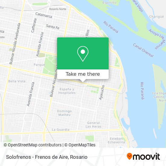 Solofrenos - Frenos de Aire map