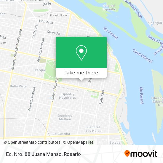 Mapa de Ec. Nro. 88 Juana Manso