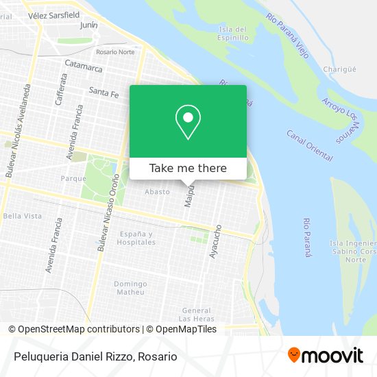 Mapa de Peluqueria Daniel Rizzo