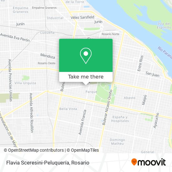 Mapa de Flavia Sceresini-Peluquería