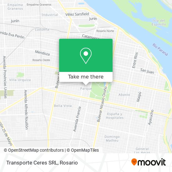 Transporte Ceres SRL map