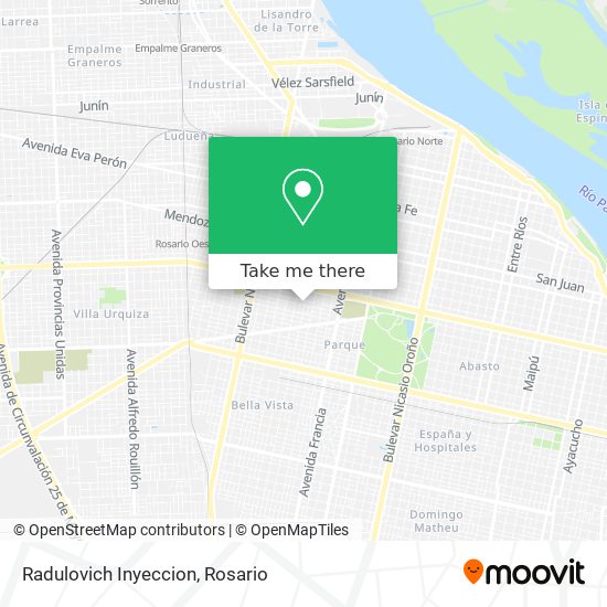 Mapa de Radulovich Inyeccion