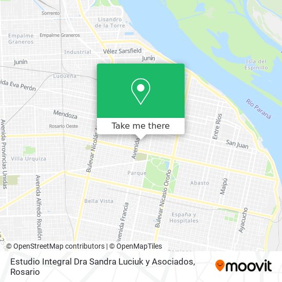 Estudio Integral Dra Sandra Luciuk y Asociados map
