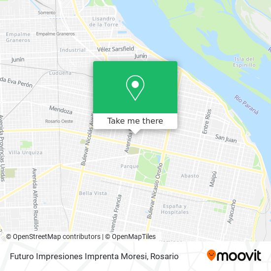 Mapa de Futuro Impresiones Imprenta Moresi