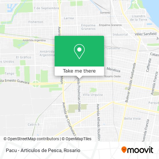 Mapa de Pacu - Articulos de Pesca