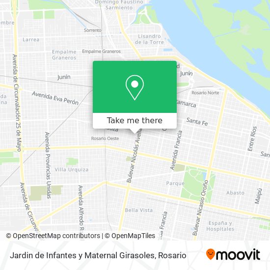 Jardin de Infantes y Maternal Girasoles map