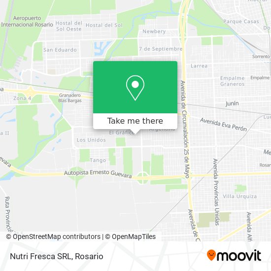 Mapa de Nutri Fresca SRL