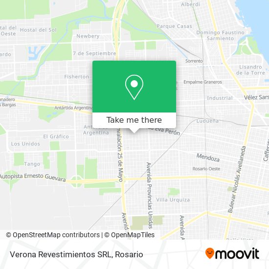 Mapa de Verona Revestimientos SRL