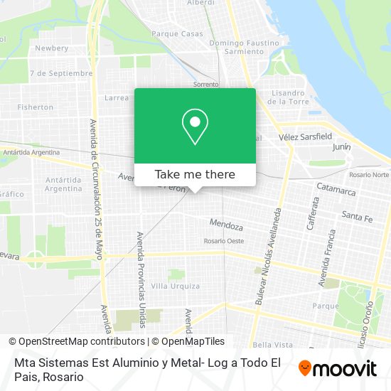 Mapa de Mta Sistemas Est Aluminio y Metal- Log a Todo El Pais