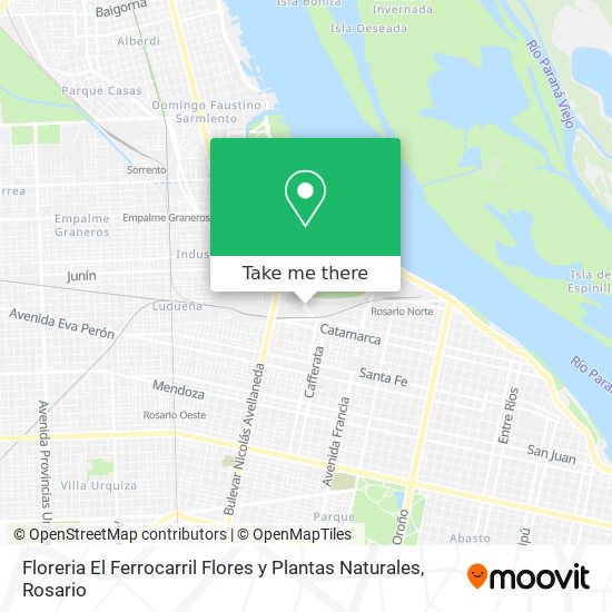 Floreria El Ferrocarril Flores y Plantas Naturales map
