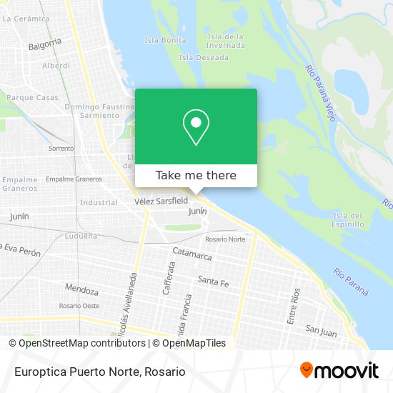 Europtica Puerto Norte map