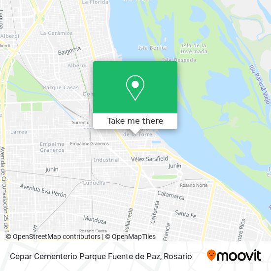 Cepar Cementerio Parque Fuente de Paz map