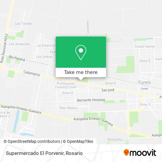 Mapa de Supermercado El Porvenir