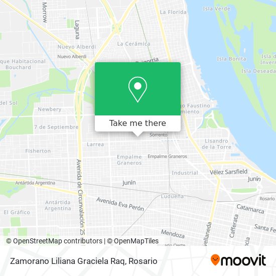 Zamorano Liliana Graciela Raq map