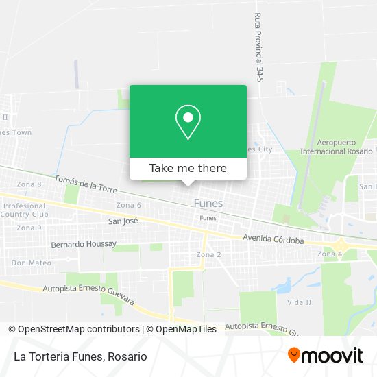 Mapa de La Torteria Funes