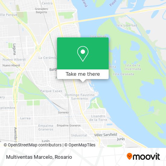 Mapa de Multiventas Marcelo