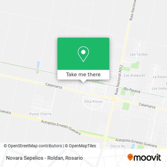 Novara Sepelios - Roldan map
