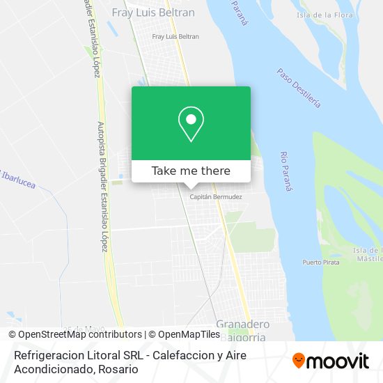 Refrigeracion Litoral SRL - Calefaccion y Aire Acondicionado map