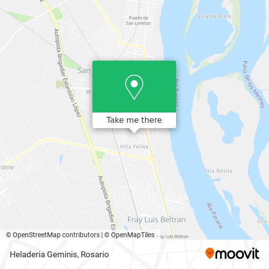 Heladeria Geminis map