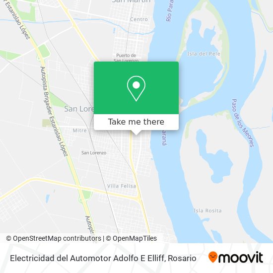 Electricidad del Automotor Adolfo E Elliff map