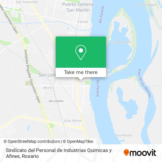 Sindicato del Personal de Industrias Quimicas y Afines map
