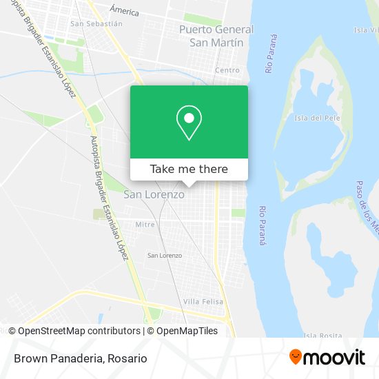 Brown Panaderia map