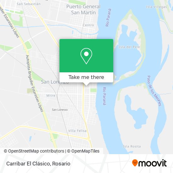 Mapa de Carribar El Clásico