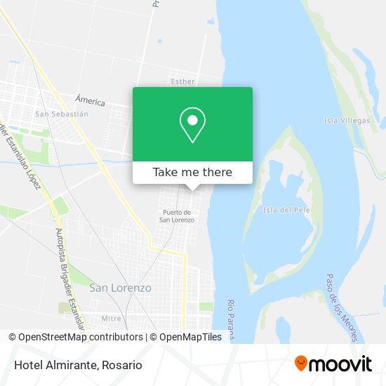 Hotel Almirante map