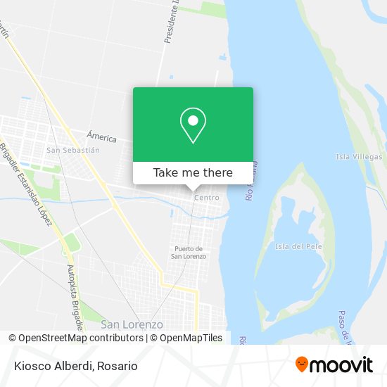 Mapa de Kiosco Alberdi