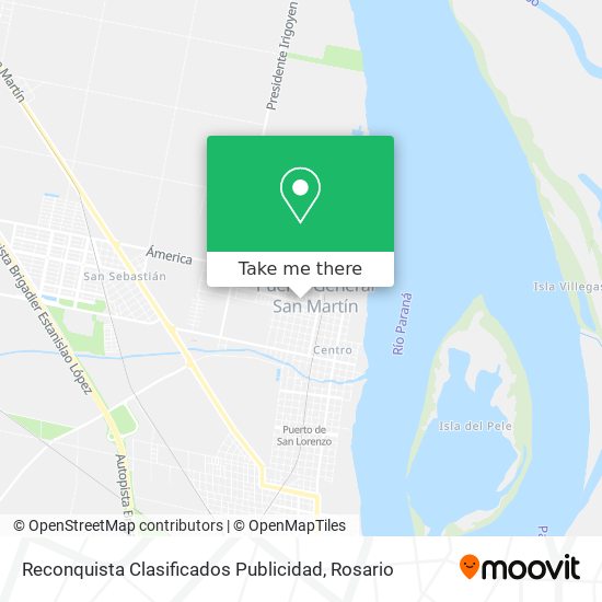 Reconquista Clasificados Publicidad map