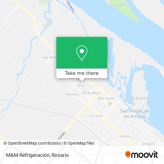 Mapa de M&M Refrigeración