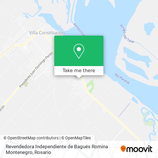 Revendedora Independiente de Bagués Romina Montenegro map